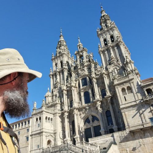 Arriving to Santiago cathedral